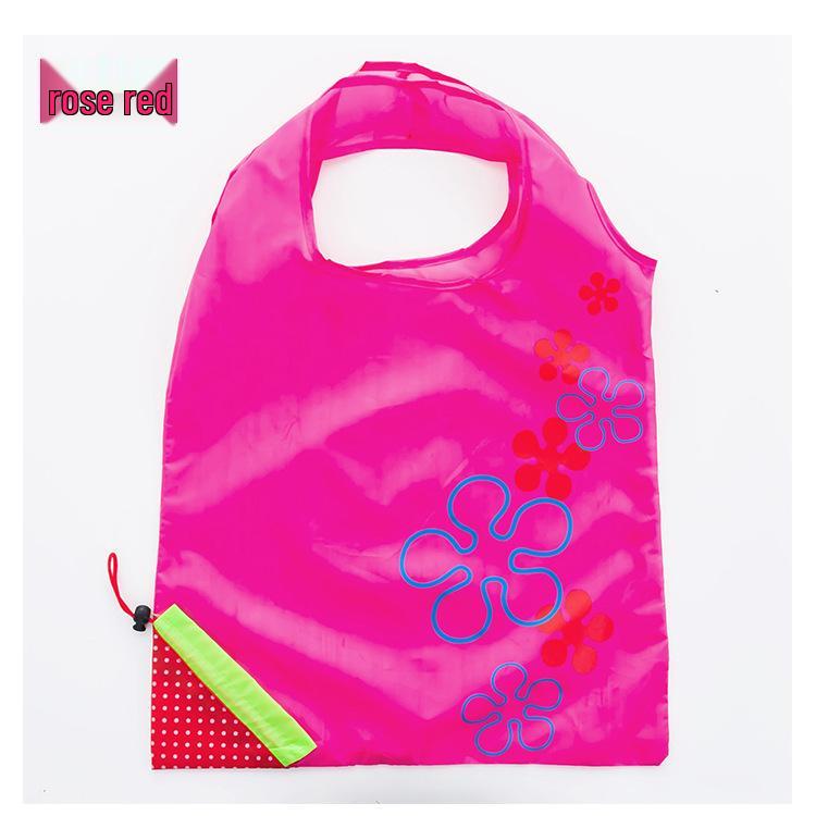 Tragbare Faltbare Erdbeer-Polyester-Tragetasche mit Logodruck