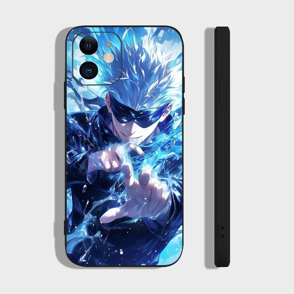 Anime J-Jujutsu Kaisen For IPhone 15 16 14 Plus 13 12 11 17 Pro Max 17 Air Black Soft Phone Cover
