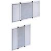 Uttrekkbart myggnett - TELESIO - 70X50 - Hvit - Aluminium - Justerbart