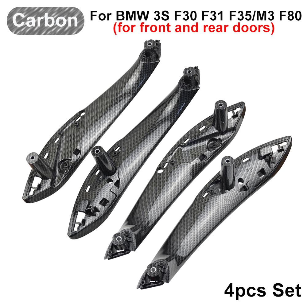 2PCS/4PCS Set Car Interior Door Pull Handle Ide Panel Trim For BMW 3 4 Series F30 F80 M3 F31 F32 F33 F34 F35 F36 51417279312