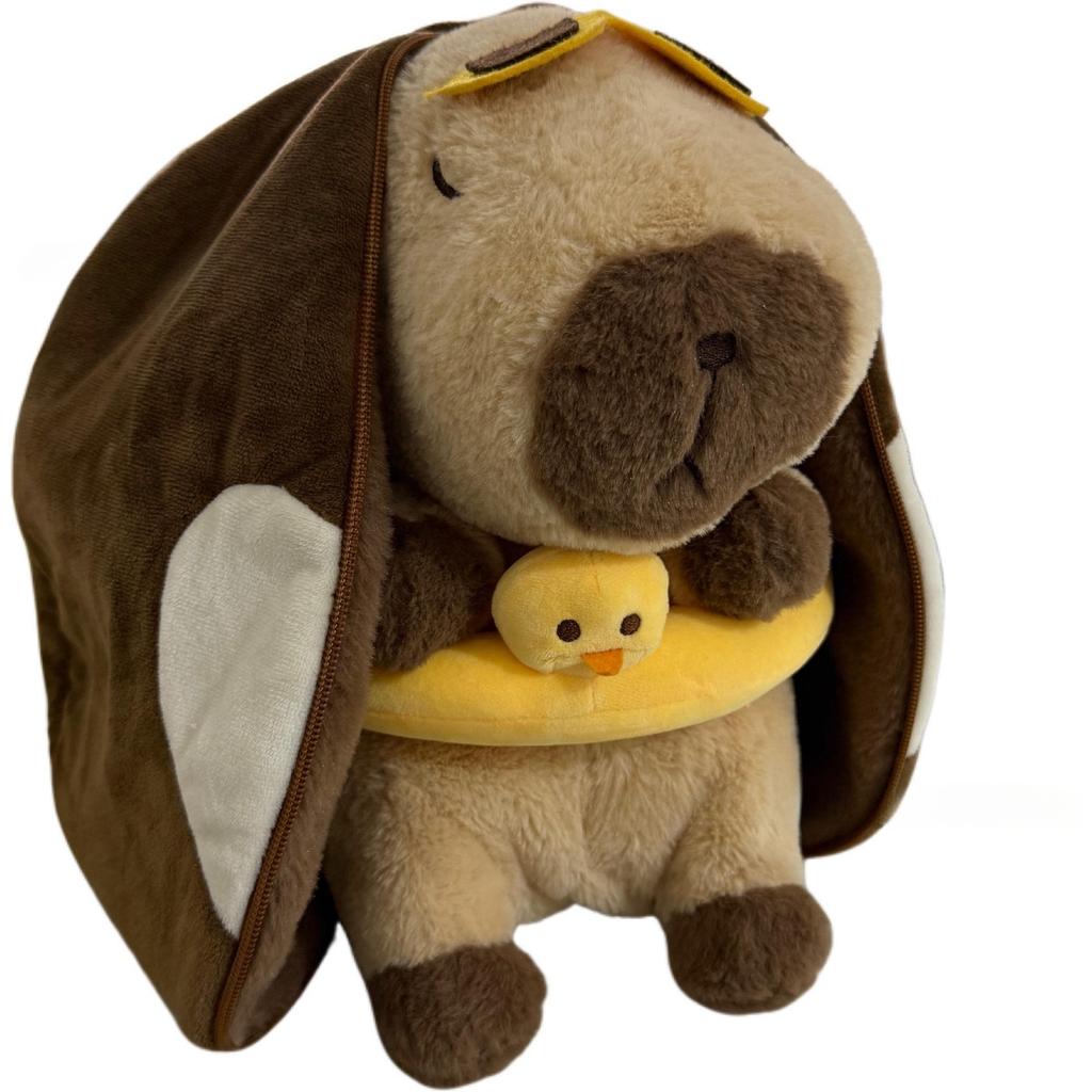 JOYBLISS Stock Soothing New Breath Light Sound Cute Leering Cat Music Early Education Doll Stuffed Animals