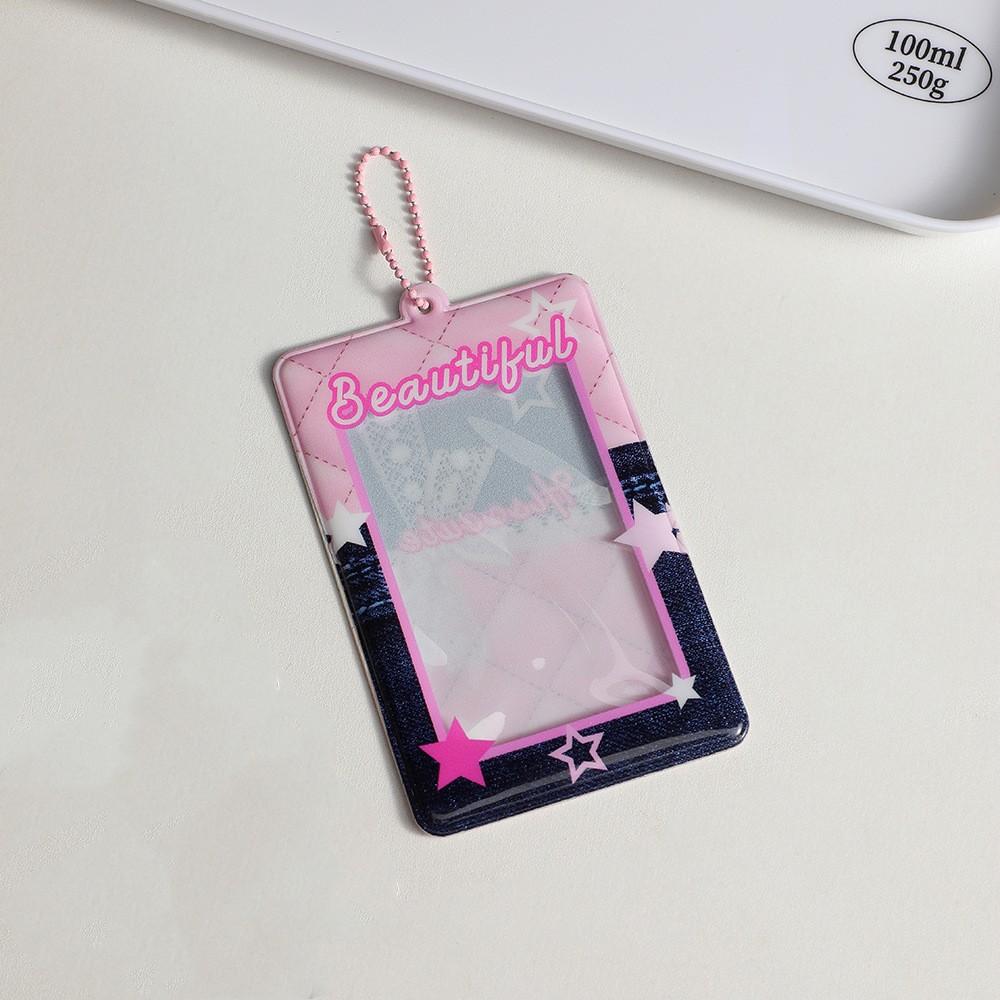 Animal drăguț din desene animate coreeană Casetă de dialog Manșon pentru carduri Transluciditate Foto de 3 inchi Kpop Star Colectare card comemorativ Suport pentru carduri