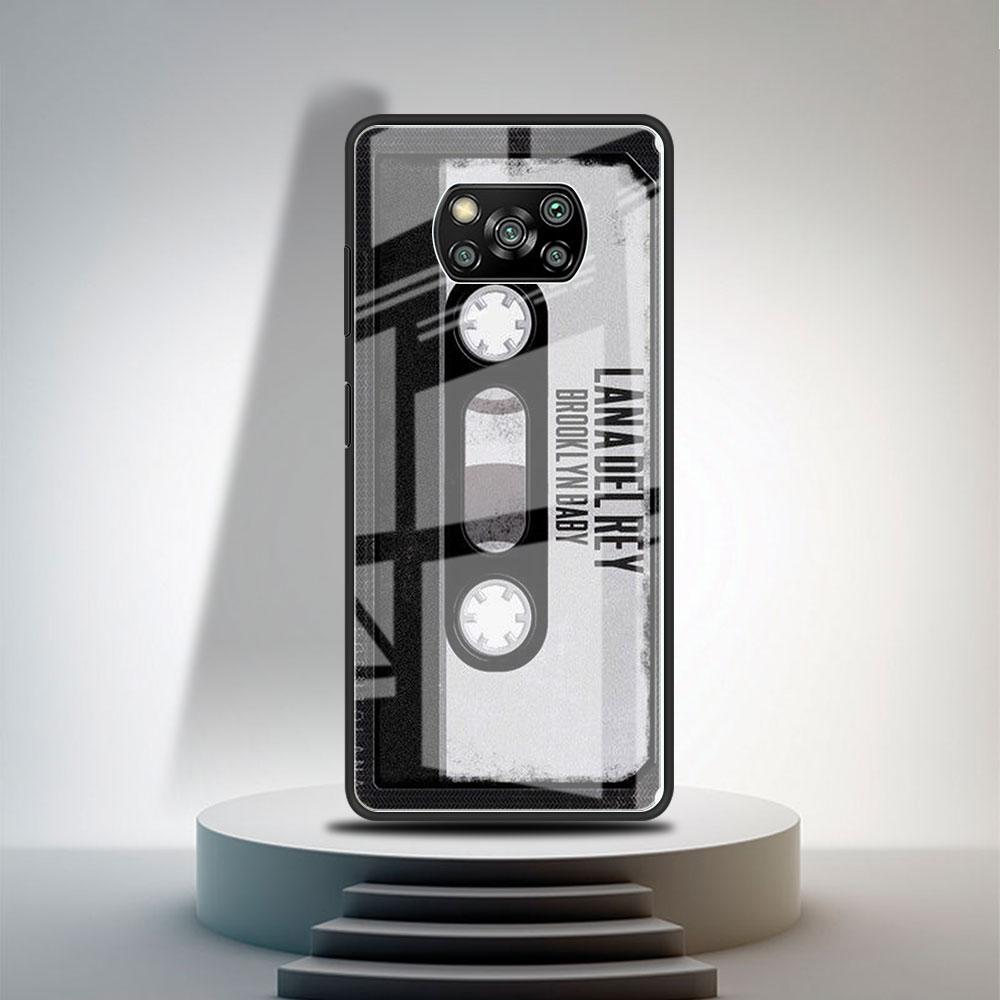 Glashülle für Xiaomi Poco X3 NFC 11 Lite 11T F3 M3 für Redmi Hinweis 11 10 9 8 Pro 10S 9S 9A Telefonabdeckung Vintage Kamerakassette