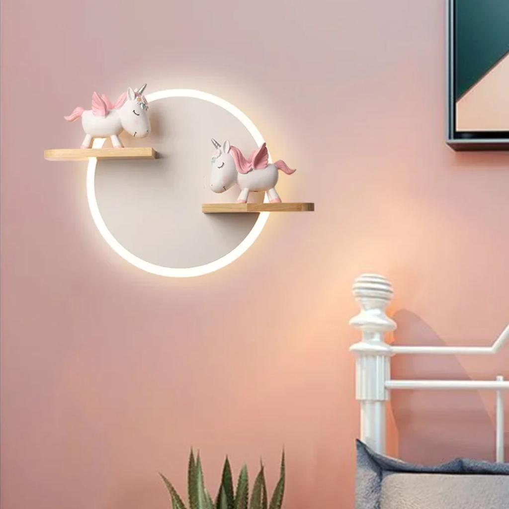 New Nordic Modern Sconce Wall Light LED Wall Lamp  Children's Room Bedroom Bedside Aisle Decor Indoor Lighting 6pa