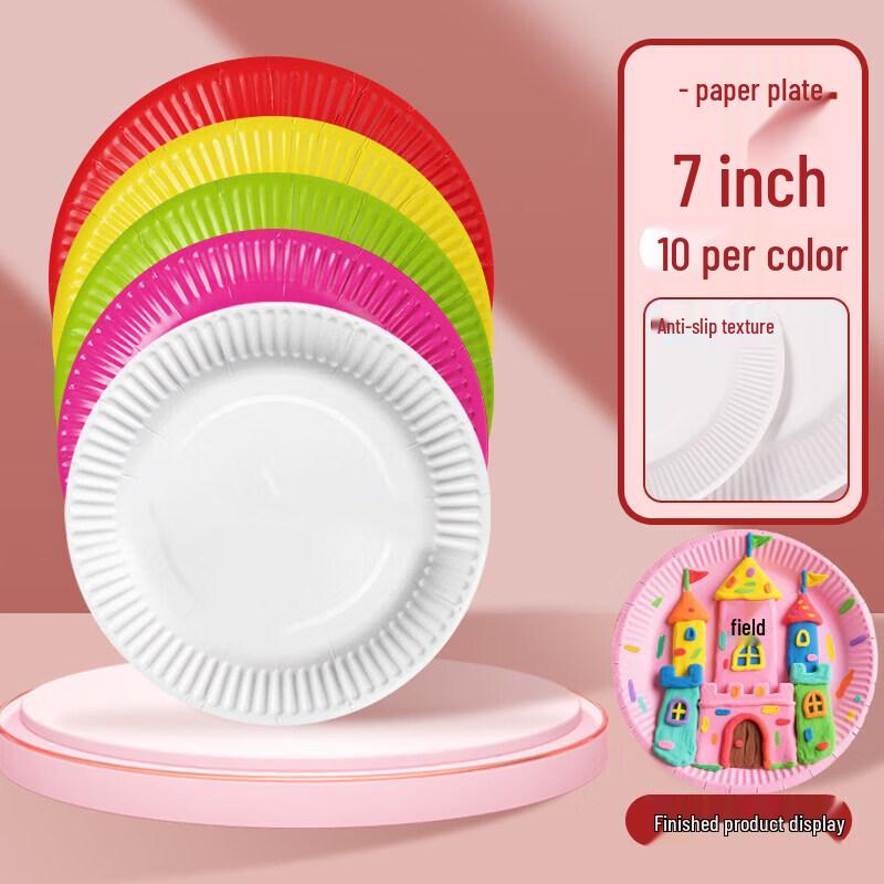 Eco-Friendly Round Bagasse Disposable Paper Plates