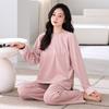 Pajamas Women'S Autumn And Winter Island Velvet Thin Velvet Casual Wear Homewear Winter Women'S Coral Velvet Warm Suit