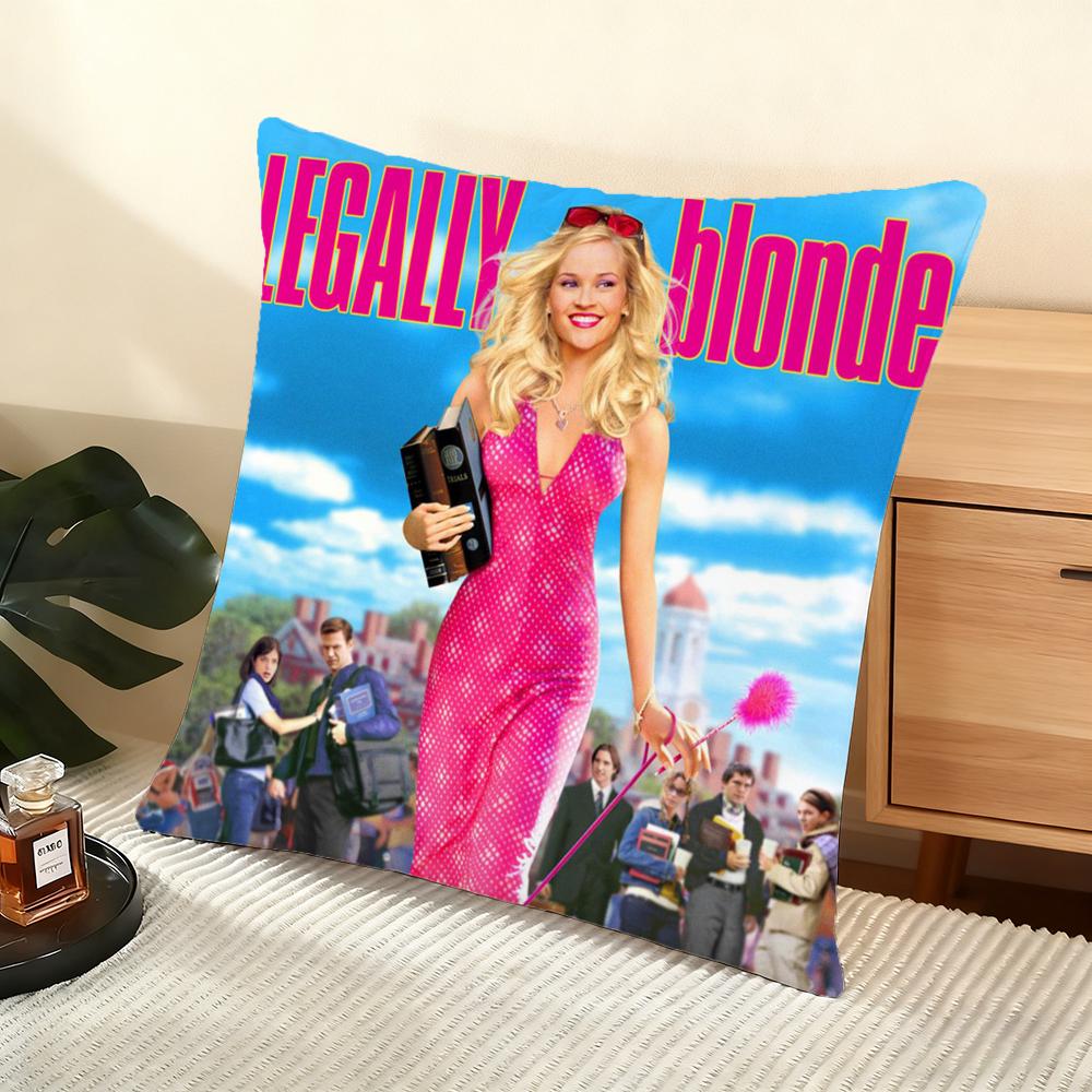 Legally Blonde Movie Cushion Cover Silky Short Plush Home Sofa Cushion Cover - Invisible Zipper Home Decoration