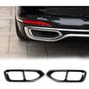 304 Stainless Steel Car Exhaust Tail Pipe Cover Trim For For BMW 7 Series G11 G12 730 740 750i 2016 2017 2018 (black)