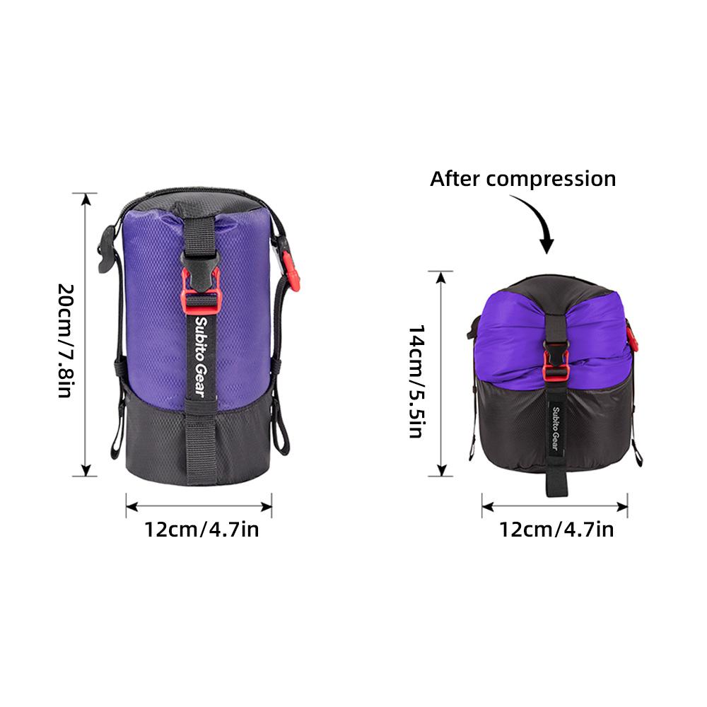 

5 шт. Легкий компрессионный мешок-упаковка Водонепроницаемый полиэстеровый компрессионный мешок для кемпинга, пеших походов, альпинизма
