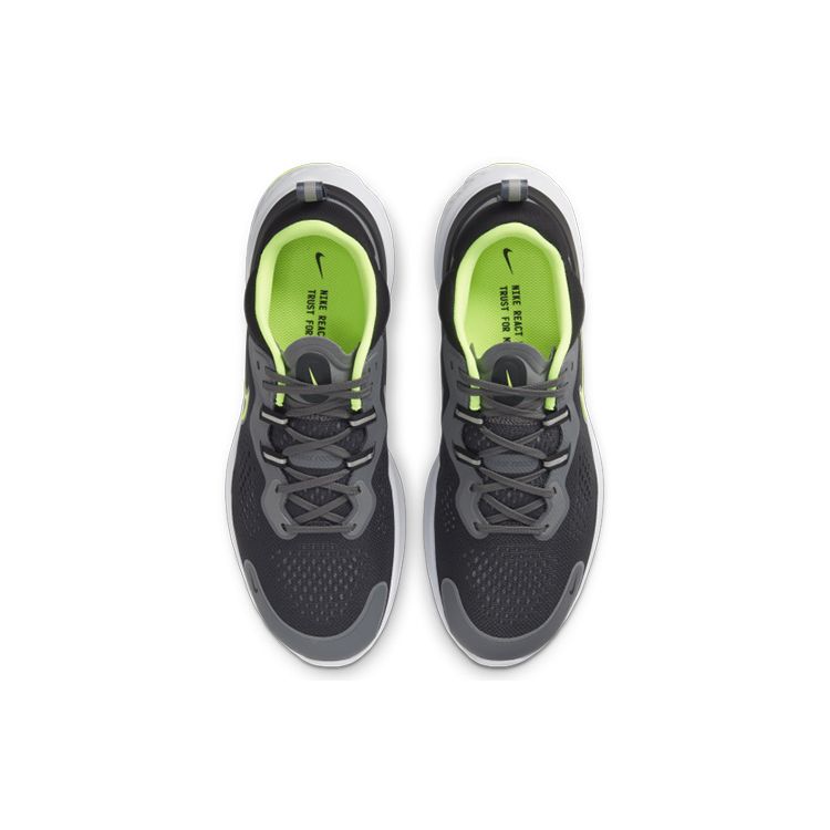 Nike React Miler 2 Kouřově šedá Volt Pánské tenisky Černá CW7121-002
