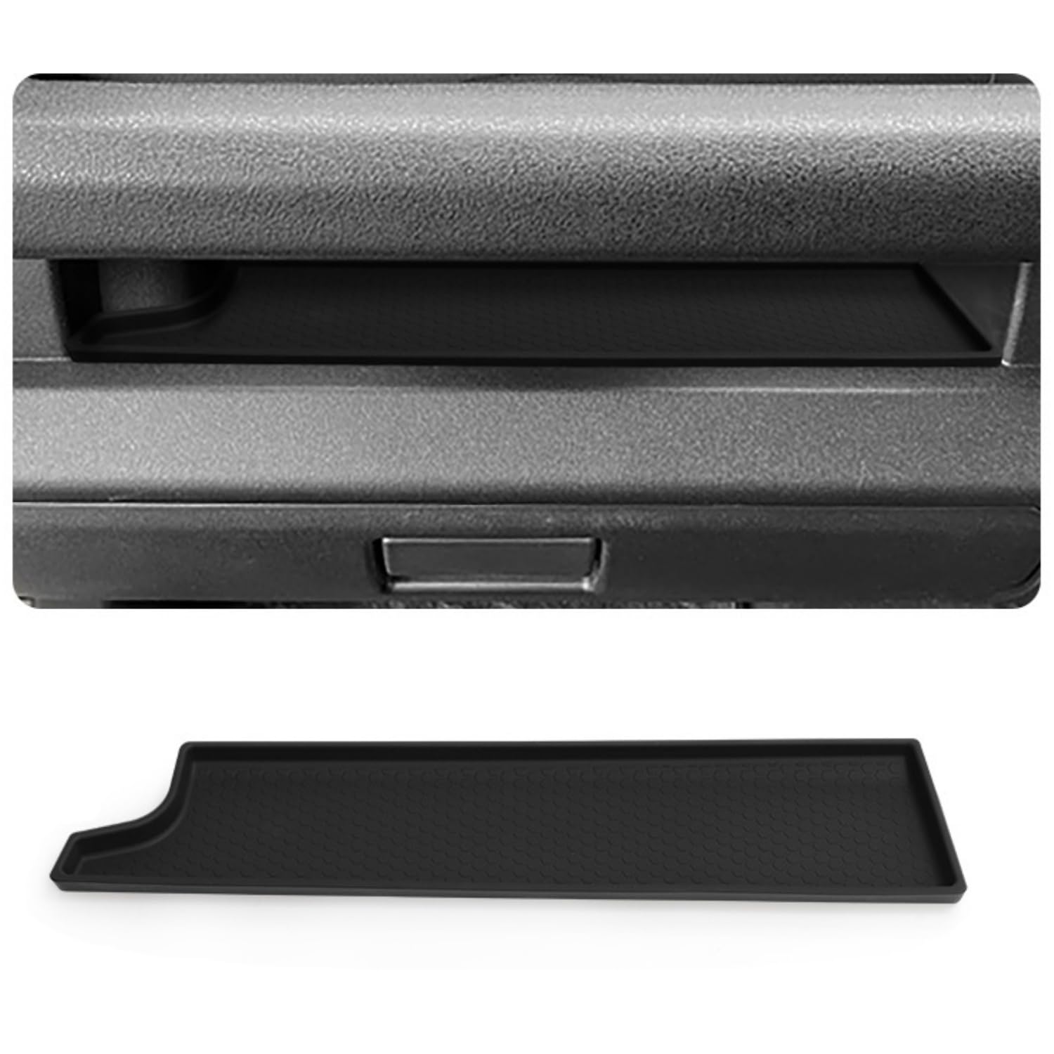 LIUSHUYAN Passenger Seat Open Tray Mat for Suzuki New Jimny Nomad Silicone JIMNY NOMADE Passenger Seat Tray Rubber Car Storage Custom Interior чёрный