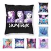 KPop Demon Hunters Huntrix Pillowcase Double-sided Printing Polyester Cushion Cover Gift Pillow Case Cover Home Square 45X45cm