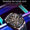 OUPINKE Watch Silicone Hollow Movement Waterproof Mechanical Watch Men's Watch