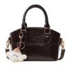 Retro versatile premium texture handbag women's new contrasting color shoulder bag commuter messenger bag