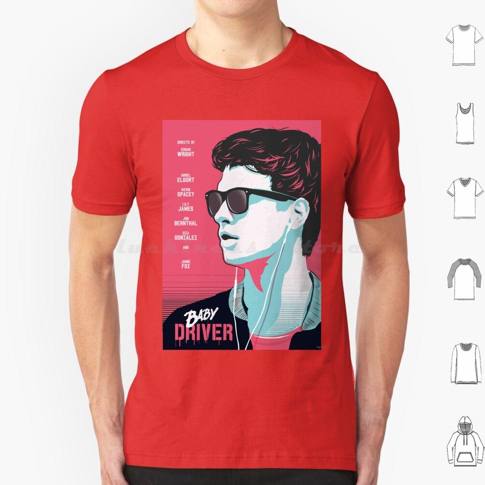 Baby Driver T Shirt 6xl Cotton Cool Tee Baby Driver Movie Cinema Film Cinephile Cool Art Geek S