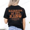 Daughter of The King T-shirts, Aesthetic Christian Tshirts, Women's Religious Shirt, Bible Verse Tees, Christian Church Tops