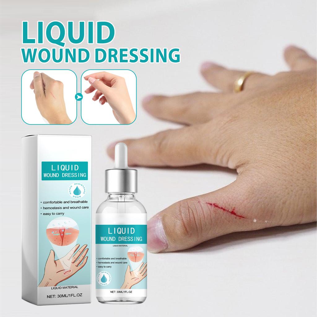 Liquid Bandage Drops; Liquid Wound Suture; Wound Glue Reduce And Isolate  Waterproof And Breathable 30ml