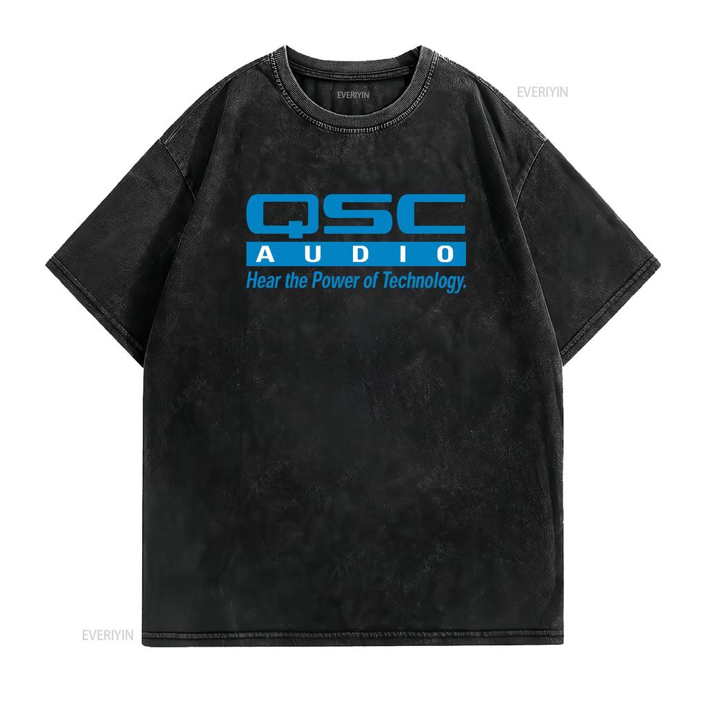 Neues T-Shirt Qsc Audio Acuity Brands Lighting Unisex Amerikanische Größe Vintage Gewaschen Weich Designer Kleidung Grafik Atmungsaktiv