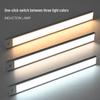 NuFeng 80CM Rechargeable Magnetic Cabinet Light (Silver, 3-Color)