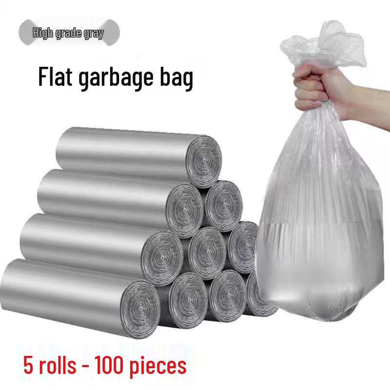 Yangge Thickened Household Garbage Bags with Handles, 5 Rolls