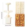 Plastic Mooncakes Mold Cookie Stamp Cake Baking Tool Hand Pressure Pastries Mould for Celebration and Gatherings