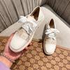 Riband Lace up oxford shoes women plaid fabric flats square toe loafers autumn/winter student small leather shoes woman big size