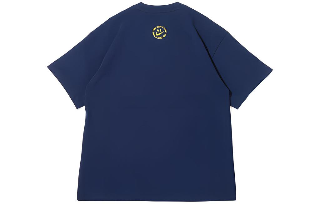 Nike T Shirts Men's Blue Crew Neck Moderate Straight Fit DV0683-419