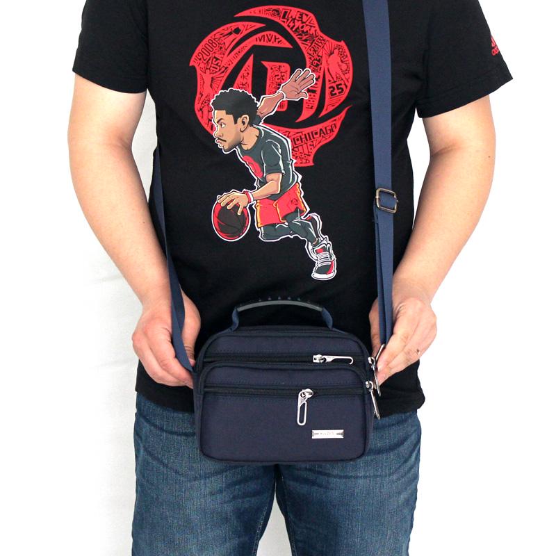 Men's Waterproof Oxford Canvas Crossbody Small Backpack - Korean Style