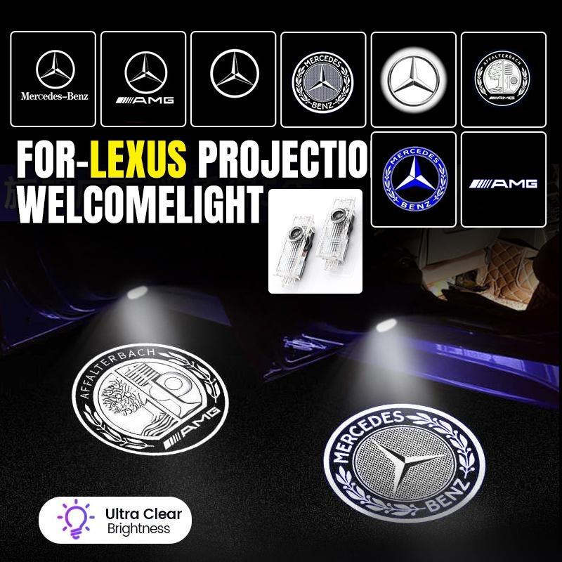2-4PCS Car Door HD Led Laser Projector Welcome Lamp Suitable For Mercedes-Benz AMG CLA C17 CLS C218 W218 W219 E Class 207 C207.