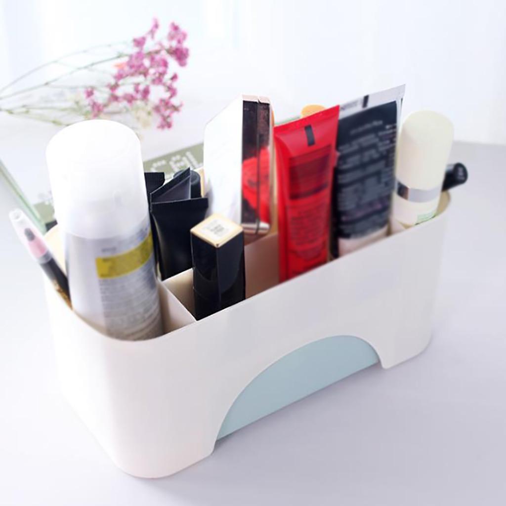 Plastic desktop cosmetic box with small drawer multifunctional desk storage box