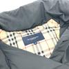 BURBERRY London Hood fur Down vest Nylon Black/SilverHardware