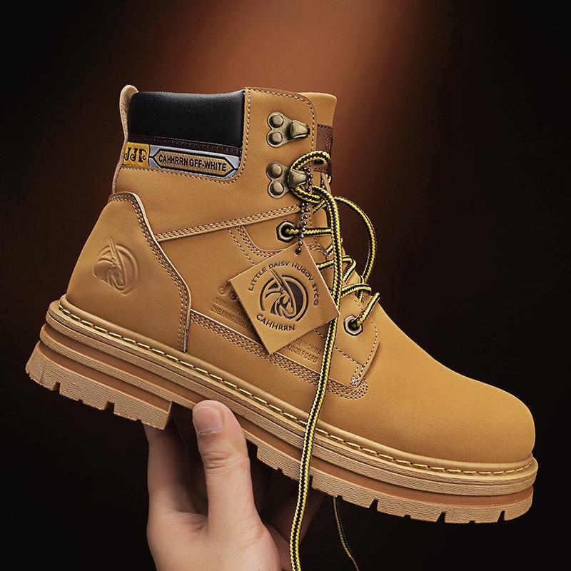 Autumn and winter Martin boots men's 2025 new men's shoes high-top British style tooling boots men's casual big head trendy boots