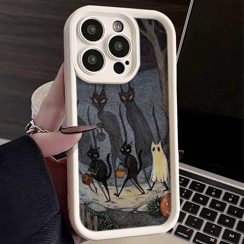 Halloween Soft Silicone Phone Case For Samsung Galaxy S24 Ultra S23 S22 Plus A52 A54 A55 A73 A53 A35 A34 A33 A32 A25 A24 A23 A14 A15 A13 Back Cover