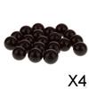 4x20 Pack 16mm Assorted Glass Marbles Traditional Game Play Toy Black