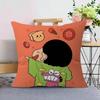 C-Crayon Anime S-ShinChans Maple Design Cushion Cover Happy Autumn Harvest Decor Holiday Decorati Pillow Cover