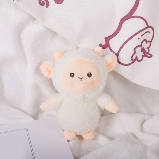 Vivid Sheep Pendant Soft Smooth Surface Cartoon Squint Sheep Plush Pendant for Ornament