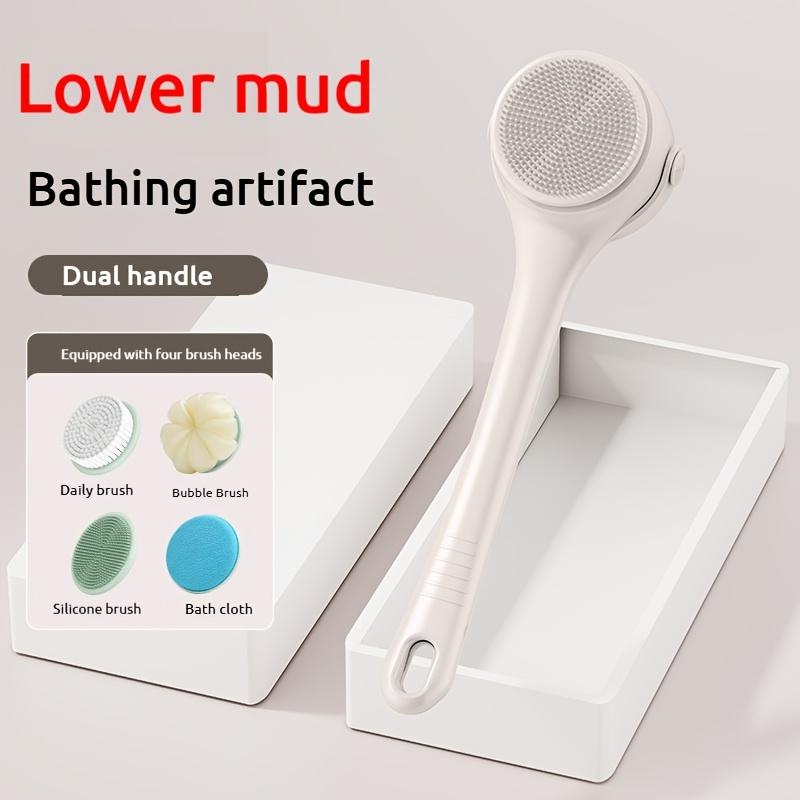 Electric Bath Bruhes Body Brush Back Scrubber for Shower Electric Body Scrub Brush Long Handle Back Brushes Bath and Body