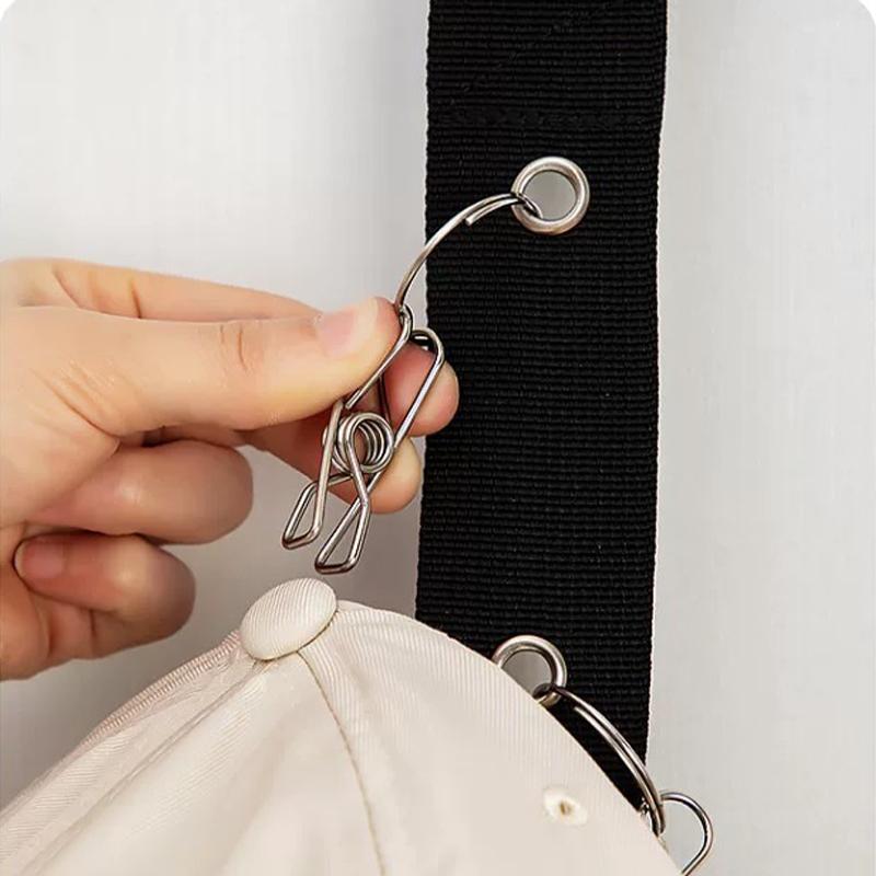 1PC Hanging with Hook with Metal Clips Hat Collections Caps Rack Hat Golf Caps Stand for Baseball Caps Golf Caps