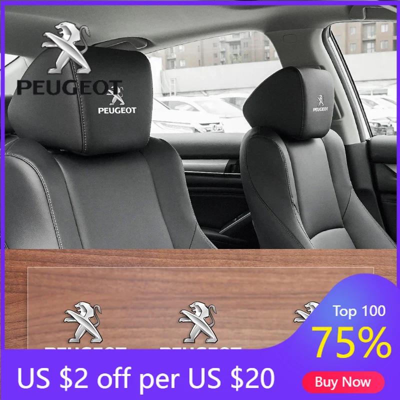 2026 Adesivo per Auto Caldo Styling Auto Adesivo per Poggiatesta Sedile Auto Logo Auto Adesivi Specchietto Retrovisore Per Peugeot 106 108 206 208 306