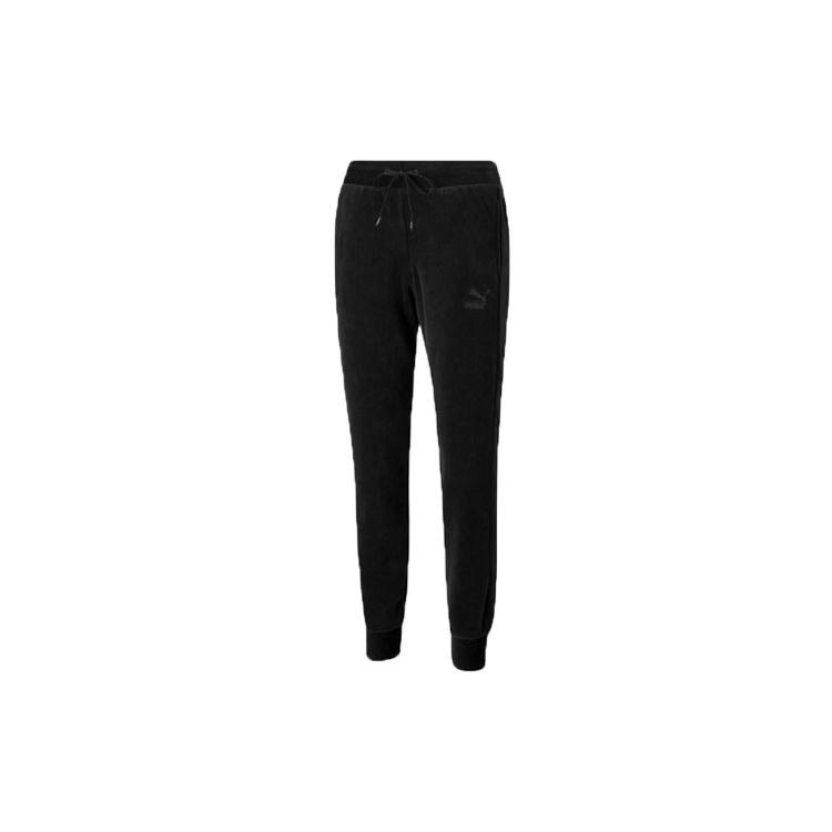 (WMNS) PUMA Iconic Embroidery Logo Knitting Trousers Black Women s 532951-01 S