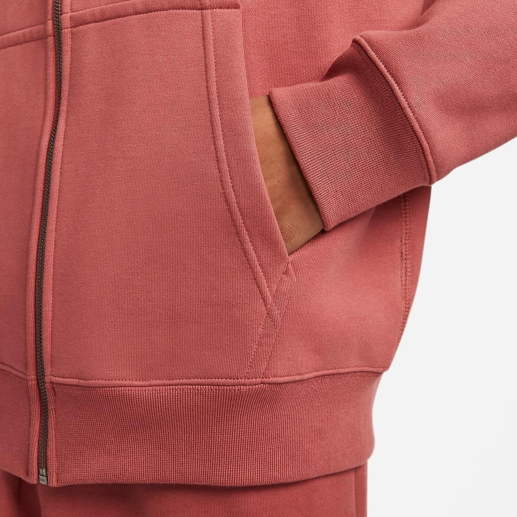 New Nike NRG Solo Swoosh Sweatshirt Unisex Brick Red DR0404-691