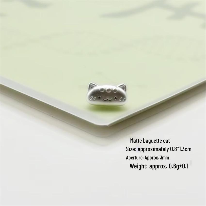 999 Sterling Silver DIY Sanrio Character Spacer Beads: KT Cat, Kuromi, My Melody, Strawberry Bear, StellaLou