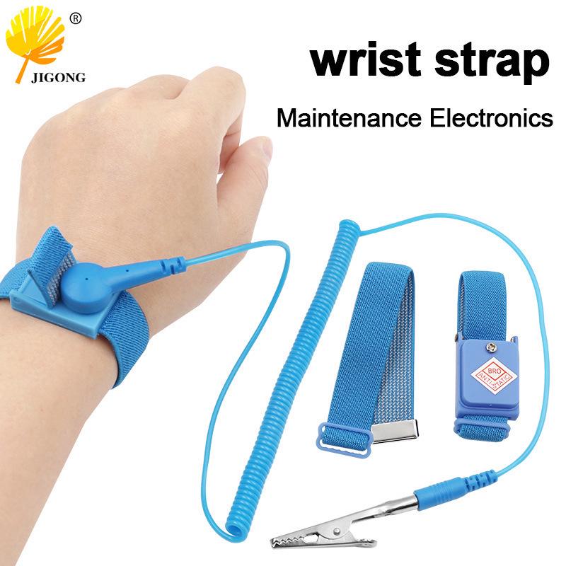 Wireless Anti-Static Blue Wrist Strap & Static Discharge Band