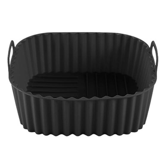 Food Grade Air Fryer Silicone Baking Tray Heat Resistant Thickened Non Stick Cake Pizza Pan