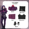 Descendants 4 Little Red's Rise Mara Purple Cosplay Set - Stage Performance Outfit
