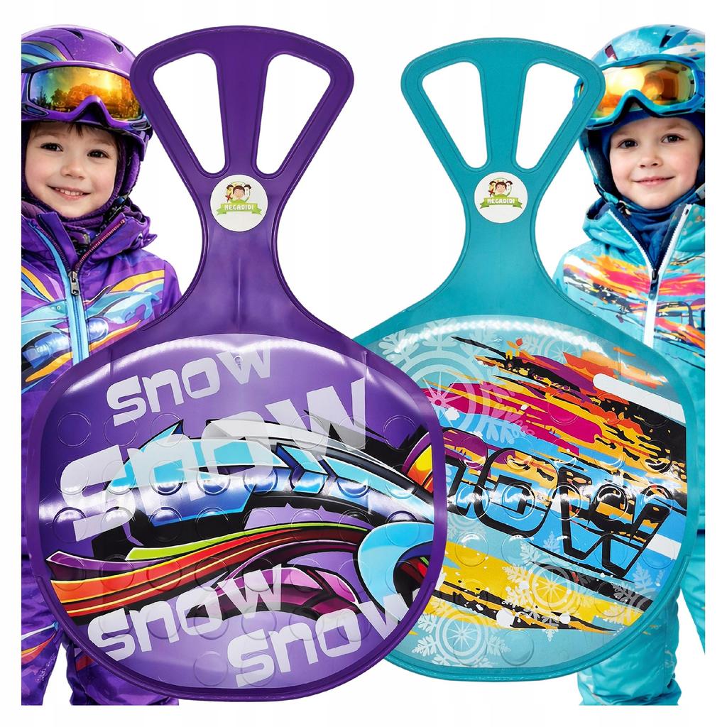 TWO pieces SLIDE APPLE SET SLED XXL 58 cm solid MODERN ART