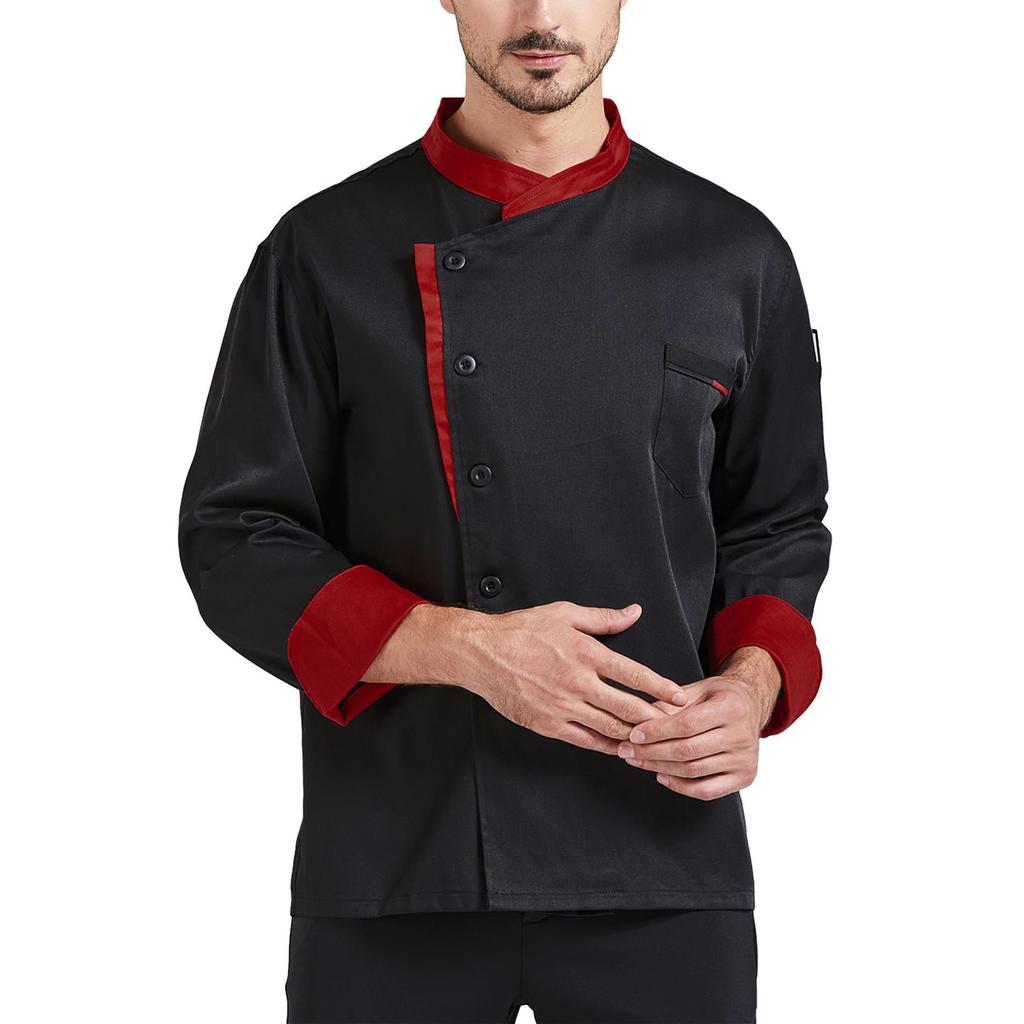 Unisex Cardigan -Button Long-Sleeved Chef Uniform