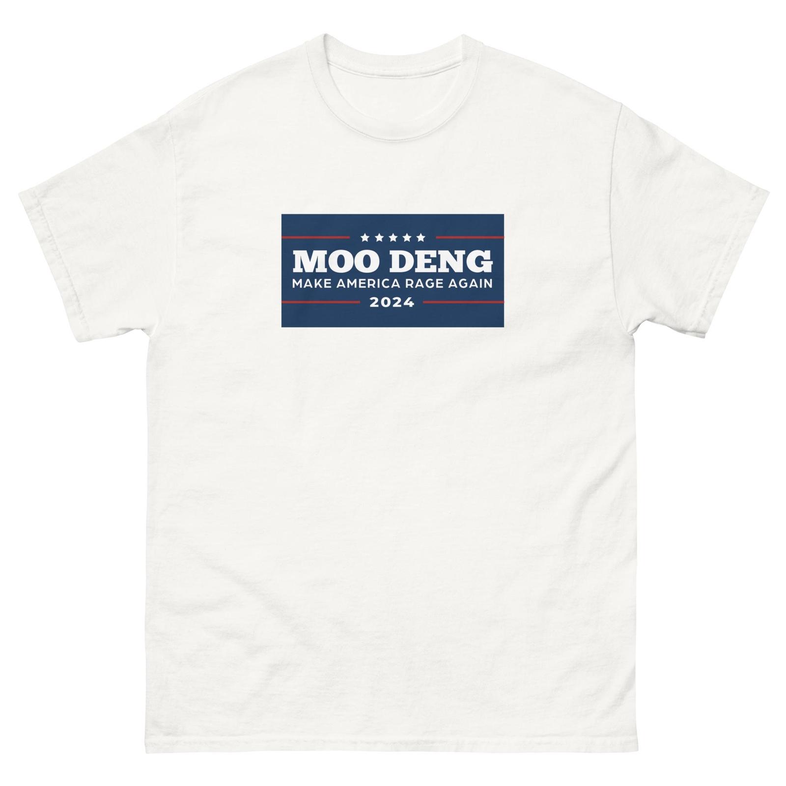 New MOO DENG For President T-shirt Moo Deng Cute Baby Hippo Tee XXXL