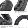 For Ninebot G30 Max Electric Scooter 10x2.5 Inch Solid Tire Rubber Anti-explosion E-Bike Replacement Wheel