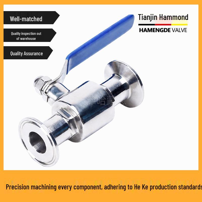 Hammond 304 SS Quick-Connect Ball Valve with 316L Sanitary Clamp